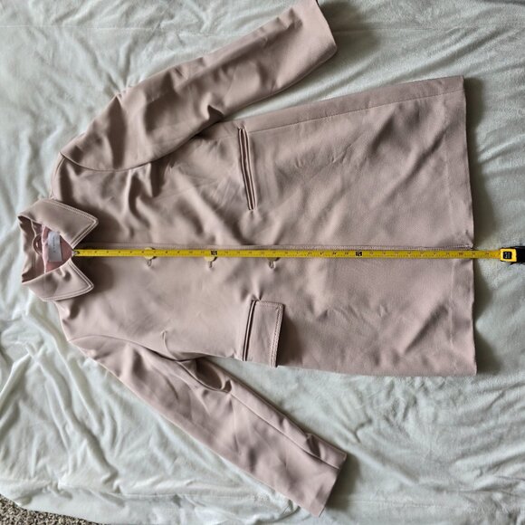 T Tahari Sophie Single-Breasted Coat - Rose Quartz Pink - Picture 12 of 16